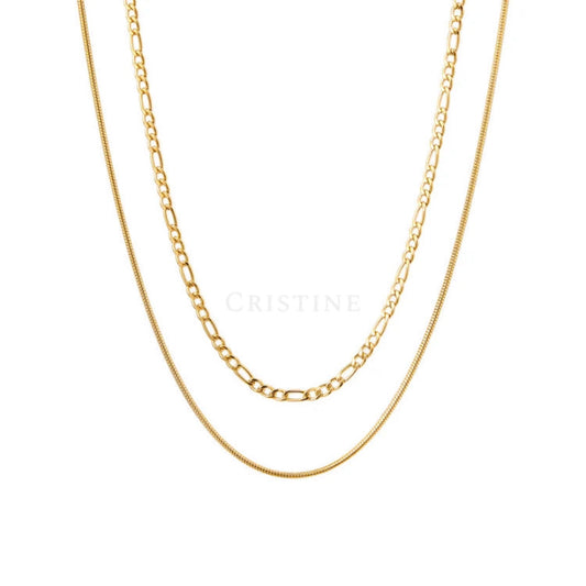 Double Layered Gold Chain